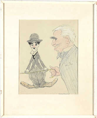 Соколов Николай Александрович. Шарж на Чарли Чаплина 